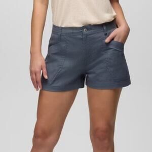 Prana Palisades Ripstop Short Women's 10 Thundercloud 3" Standard Fit Mid Rise